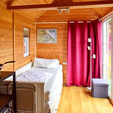 Сasa de vacaciones Tiny House Strandwagen Mit Terrasse