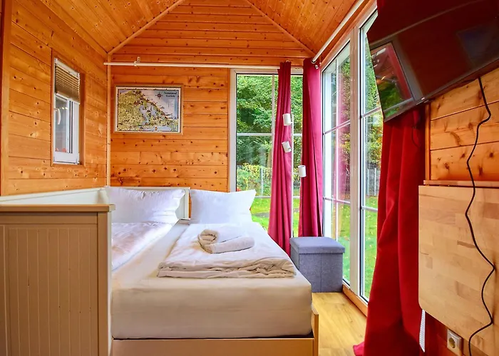 Tiny House Strandwagen Mit Terrasse * 塞巴特黑灵斯多夫