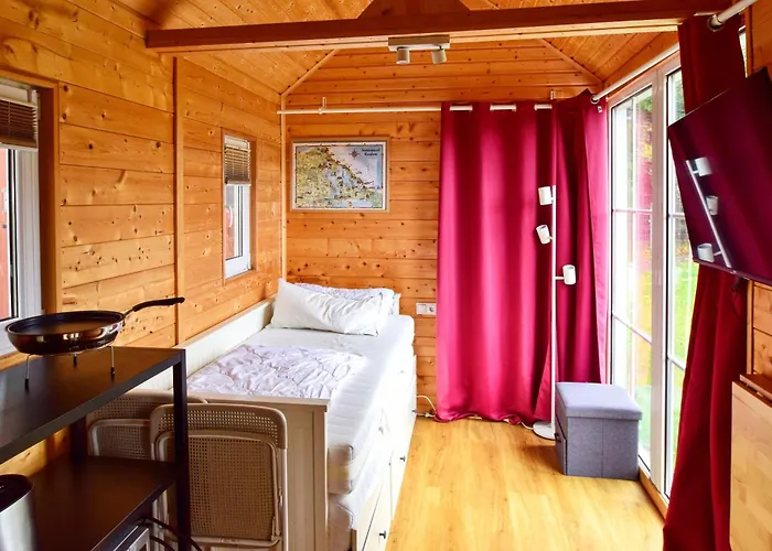 度假居 Tiny House Strandwagen Mit Terrasse