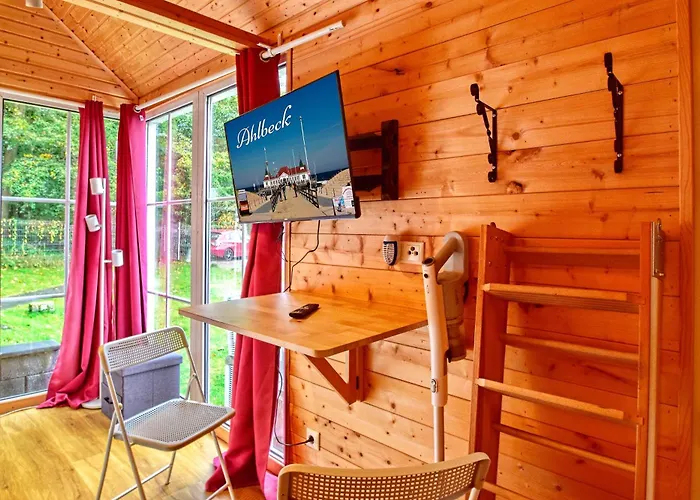 度假居 Tiny House Strandwagen Mit Terrasse 塞巴特黑灵斯多夫